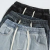Loose-fitting American street loose, slightly flared jeans for both men and women, student vibe straight, retro and trendy wide-leg pants details Picture